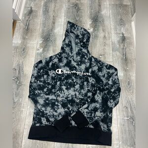 Champion Monochrome Tie-Dye Hoodie